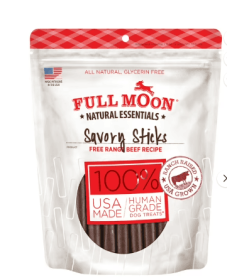 Full Moon Natural Essentials Beef Sticks Dog Treats, 22oz