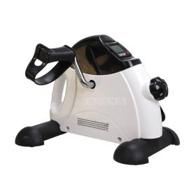 Mini Old People Rehabilitation Indoor Bike Bicycle Trainer Elderly People Older Limb Step Training Physical Therapy Equipment (Color: White)