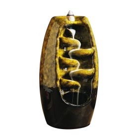 Flowing Water Creative Ornament Backflow Incense Burner(USPS Shiping) (Type: Style B, Color: As pic show)